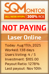 Laser Online Project Status Button