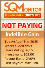 Indelible Gain Project Status Button