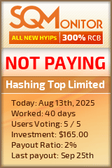 Hashing Top Limited Project Status Button