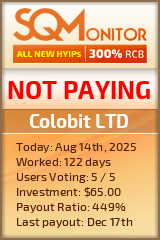 Colobit LTD Project Status Button