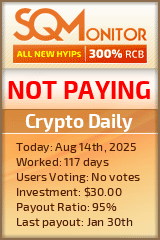 Crypto Daily Project Status Button