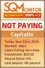 Capitaltx HYIP Status Button