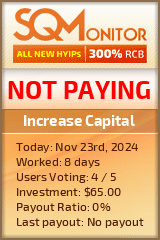 Increase Capital HYIP Status Button