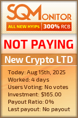 New Crypto LTD Project Status Button