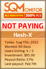 Hash-X Project Status Button