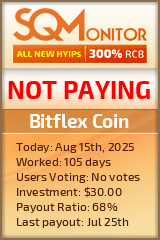 Bitflex Coin Project Status Button