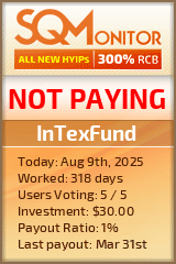 InTexFund HYIP Status Button