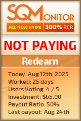 Redearn HYIP Status Button