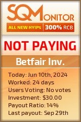 Betfair Inv. HYIP Status Button