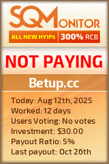 Betup.cc Project Status Button