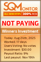 Winners Investment Project Status Button