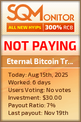 Eternal Bitcoin Trading Project Status Button