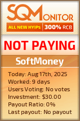 SoftMoney HYIP Status Button