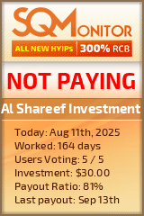 Al Shareef Investment Project Status Button