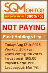 Elect Holdings Limited HYIP Status Button