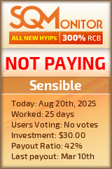 Sensible HYIP Status Button