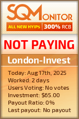 London-Invest HYIP Status Button