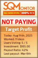 Target Profit HYIP Status Button