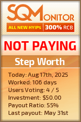 Step Worth HYIP Status Button