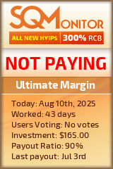 Ultimate Margin HYIP Status Button