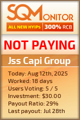 Jss Capi Group HYIP Status Button