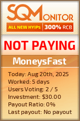 MoneysFast HYIP Status Button