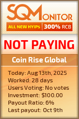 Coin Rise Global Project Status Button