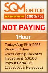 1Hour HYIP Status Button