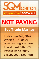 Eos Trade Market HYIP Status Button