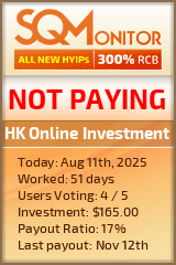 HK Online Investment Project Status Button