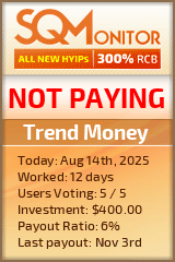 Trend Money Project Status Button