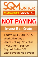 Invest Box Crate HYIP Status Button