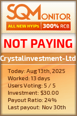 Crystalinvestment-Ltd HYIP Status Button