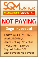 Gogo-Invest Ltd Project Status Button