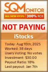 iStocks HYIP Status Button