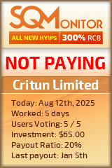 Critun Limited Project Status Button