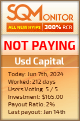 Usd Capital HYIP Status Button
