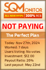 The Perfect Plan HYIP Status Button