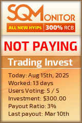 Trading Invest Project Status Button