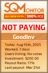 GoodInv HYIP Status Button