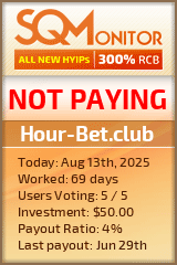 Hour-Bet.club HYIP Status Button