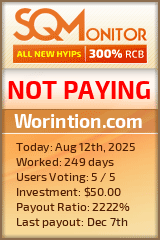 Worintion.com HYIP Status Button