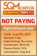 HighCybEarns.com Project Status Button