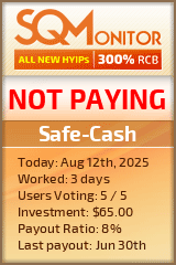 Safe-Cash Project Status Button