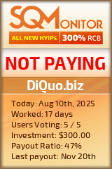 DiQuo.biz HYIP Status Button