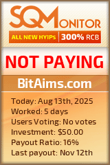 BitAims.com Project Status Button