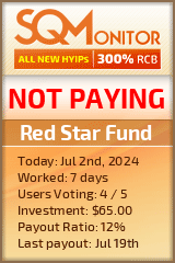 Red Star Fund HYIP Status Button