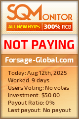 Forsage-Global.com Project Status Button