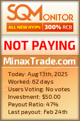 MinaxTrade.com Project Status Button