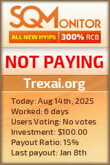 Trexai.org HYIP Status Button